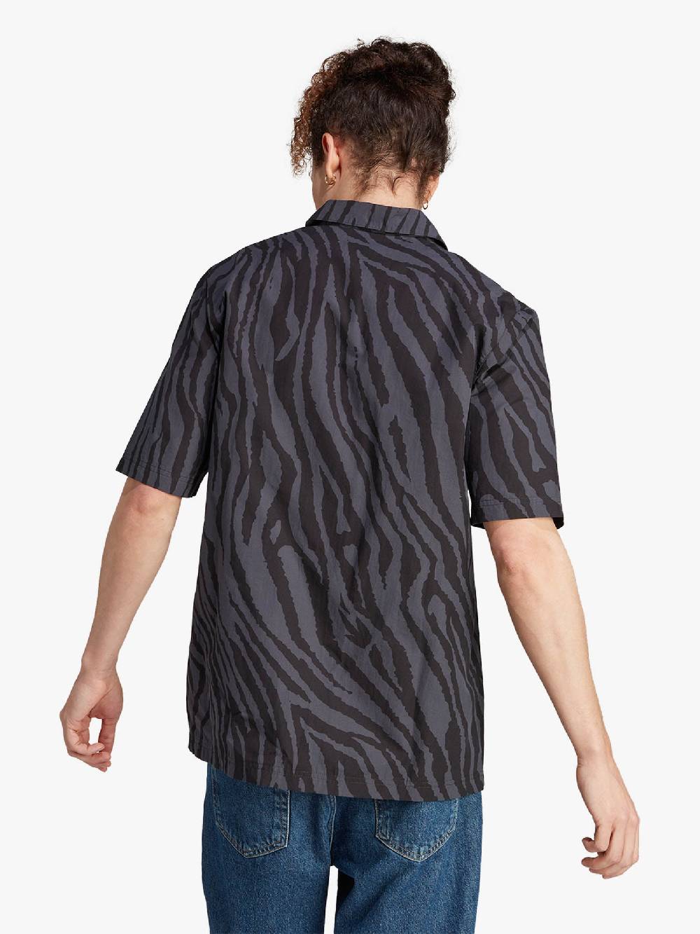 ADIDAS Camicia Graphics Animal II8182 Uomo Cotone Nero