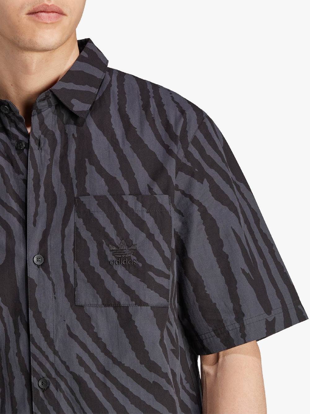 ADIDAS Camicia Graphics Animal II8182 Uomo Cotone Nero
