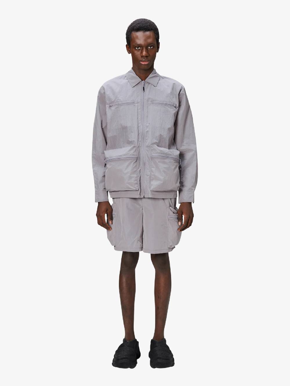 RAINS Camicia Kano Overshirt 19220 Uomo Nylon Grigio