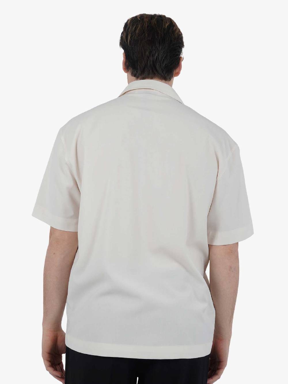 I'M BRIAN Camicia Mezza Manica Con Tasconi CA2883 Uomo Panna