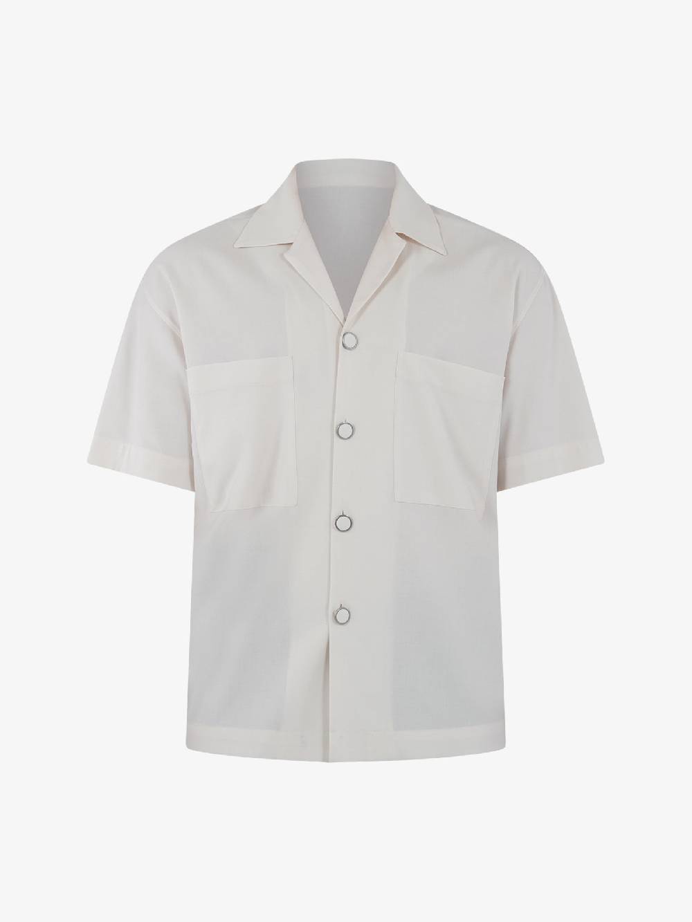 I'M BRIAN Camicia Mezza Manica Con Tasconi CA2883 Uomo Panna