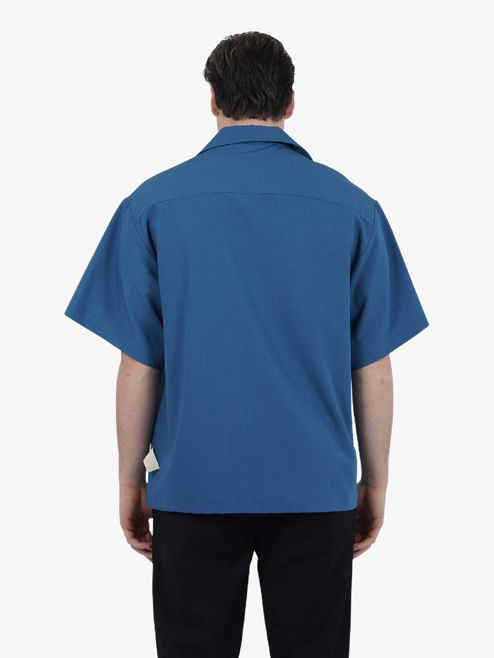 C93 Camicia Mezza Manica Tinta Unita C93-8116C492 Uomo Blu