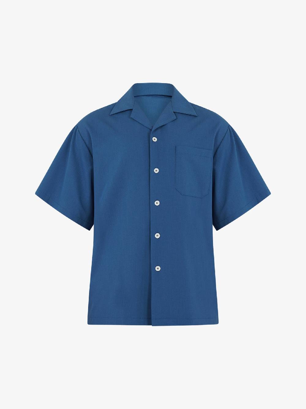 C93 Camicia Mezza Manica Tinta Unita C93-8116C492 Uomo Blu