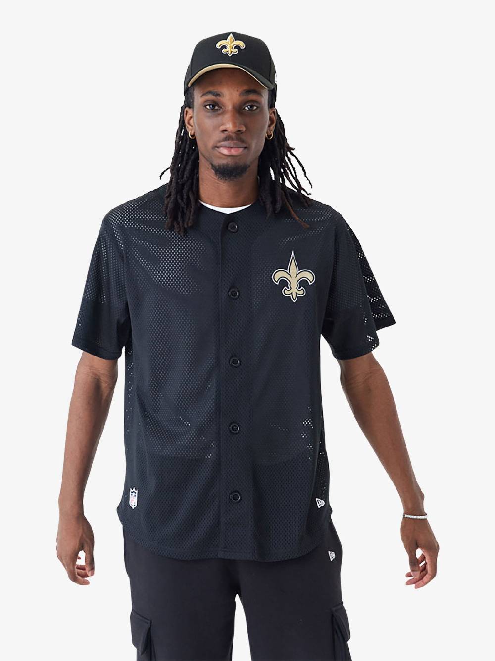 NEW ERA Camicia New Orleans Saints NFL 60435385 Uomo Nero