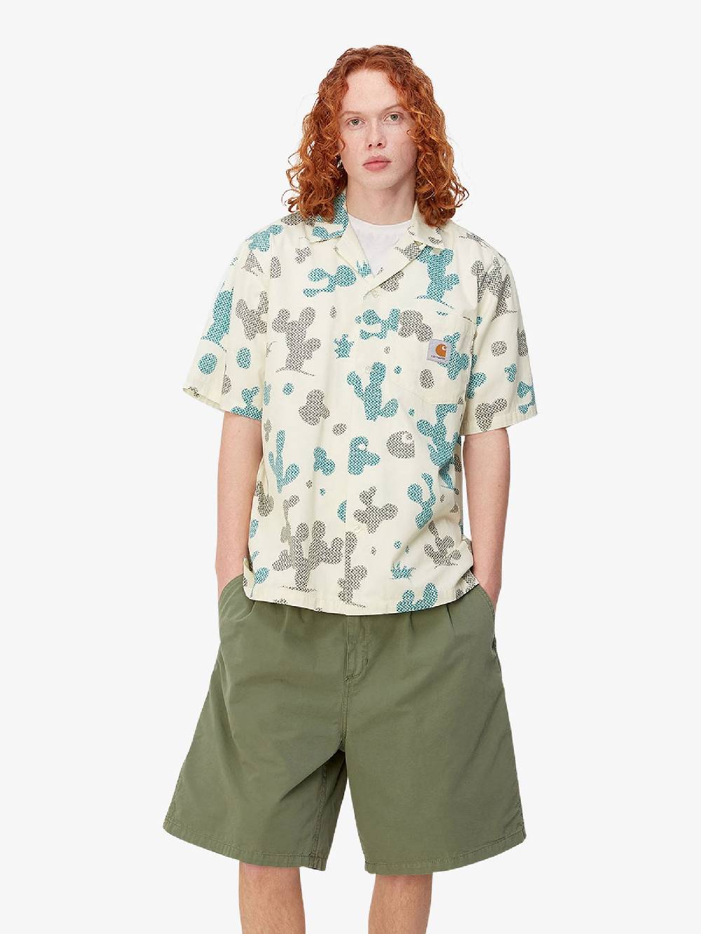 CARHARTT WIP Camicia S/S Opus Shirt I033069_ Uomo Cotone Multicolor