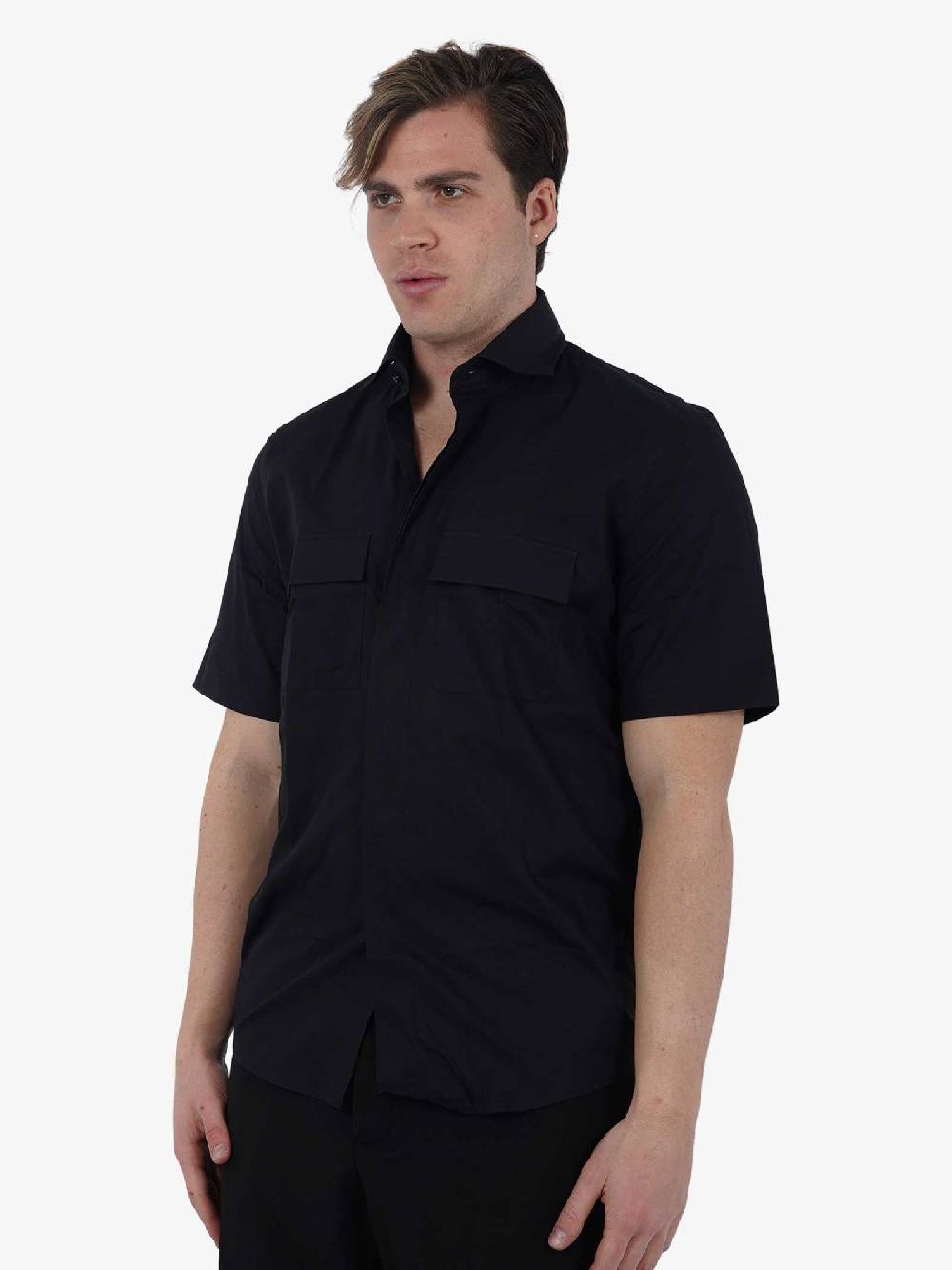 LOW BRAND Camicia S120 L1CSS246542 Uomo Cotone Nero