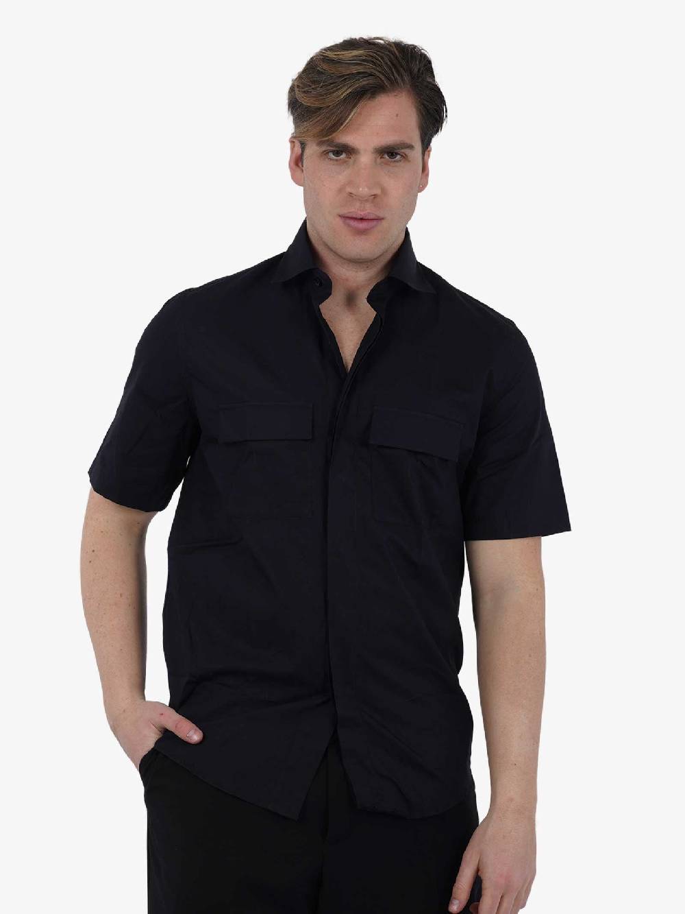 LOW BRAND Camicia S120 L1CSS246542 uomo cotone nero