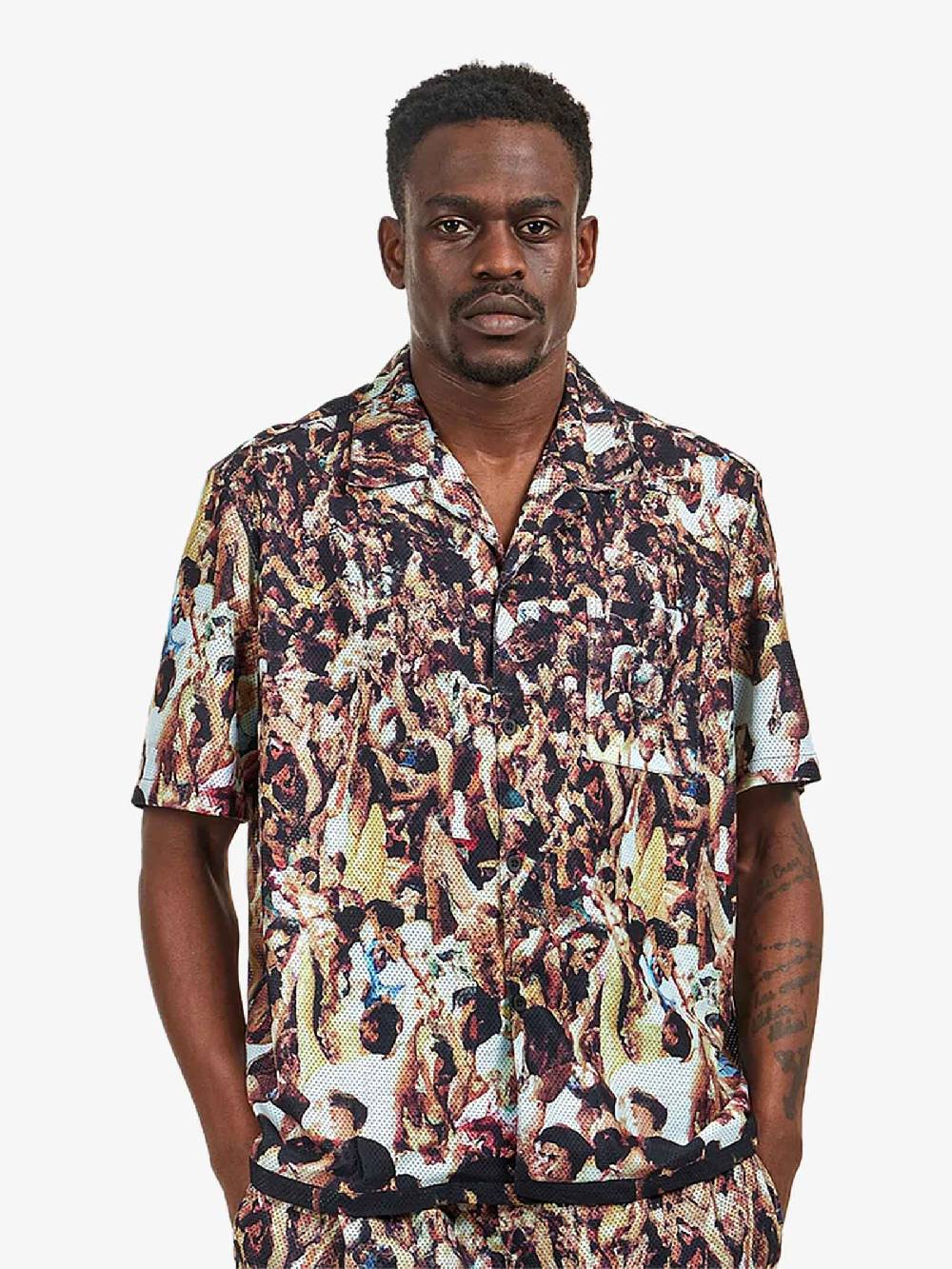 ARTE ANTWERP Camicia Scottie Mesh Shirt SS24-120S Uomo Multicolor