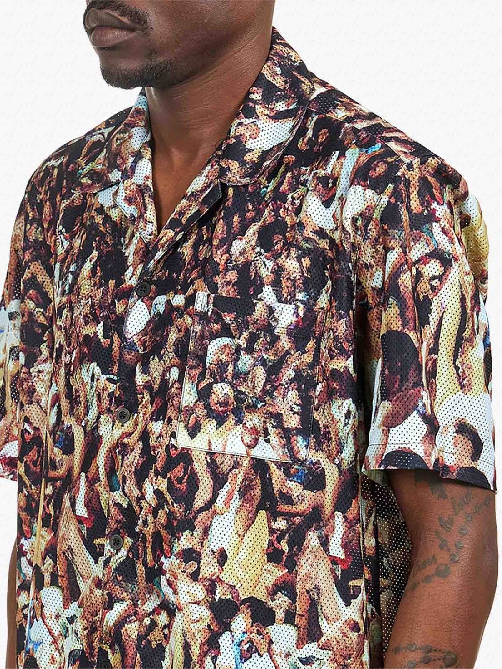 ARTE ANTWERP Camicia Scottie Mesh Shirt SS24-120S Uomo Multicolor