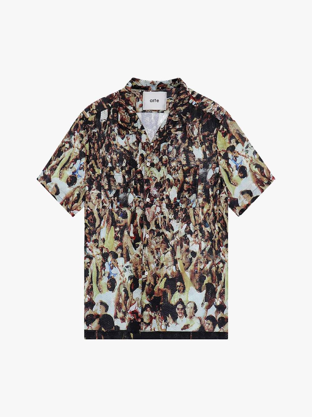 ARTE ANTWERP Camicia Scottie Mesh Shirt SS24-120S uomo multicolor