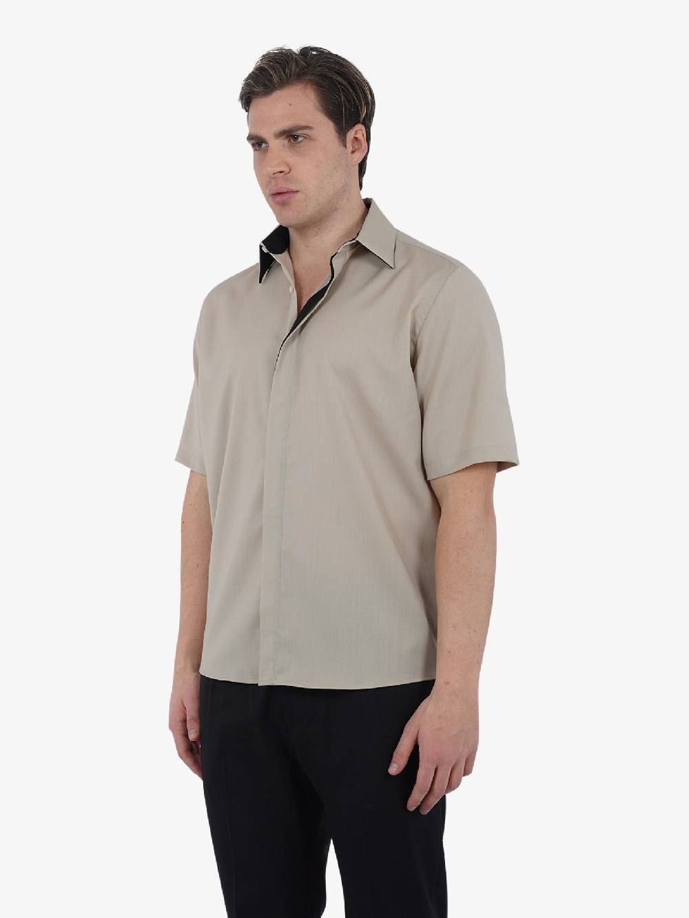 LOW BRAND Camicia SHIRT S145 TROPICAL L1CSS246551 Uomo Lana Beige