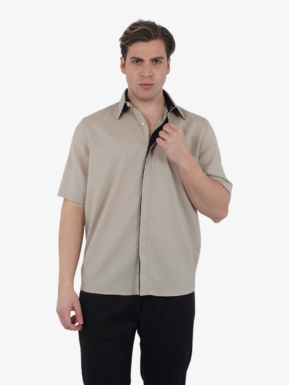 LOW BRAND Camicia SHIRT S145 TROPICAL L1CSS246551 uomo lana beige