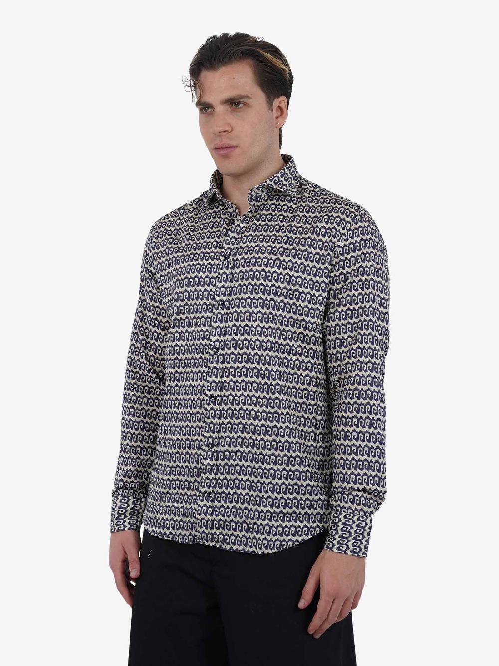 BASTONCINO Camicia Simo M/l Collo 164 B2705 Uomo Cotone Beige