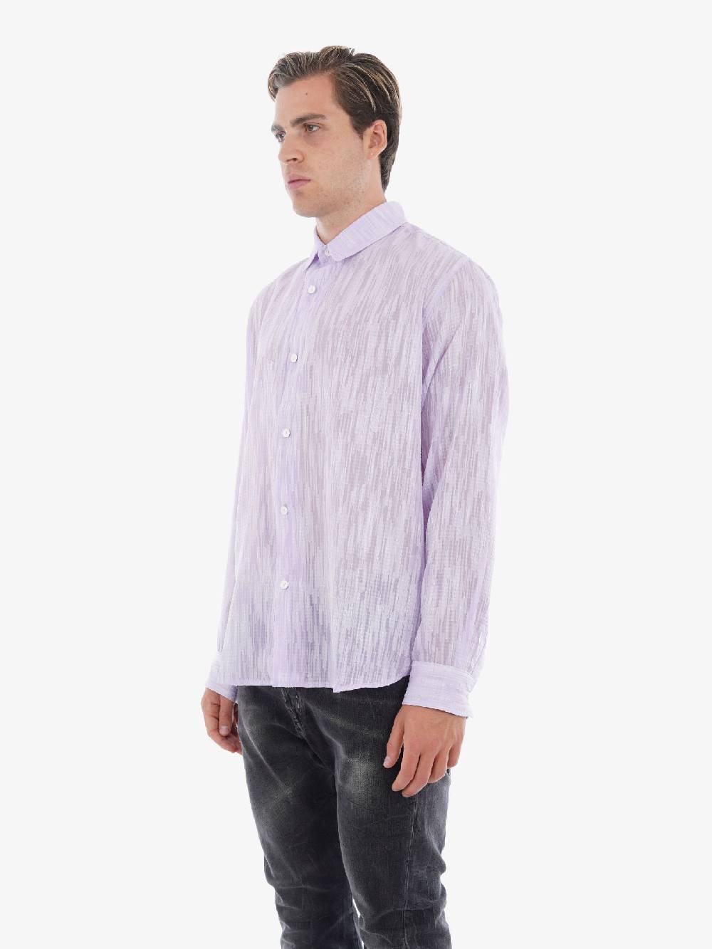 SILTED Camicia Spark Uomo In Misto Viscosa Orchidea