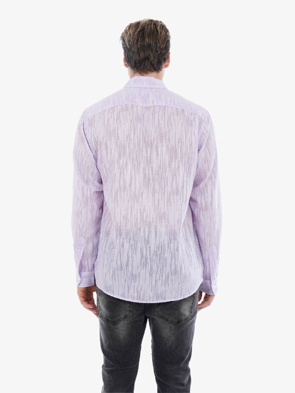 SILTED Camicia Spark Uomo In Misto Viscosa Orchidea