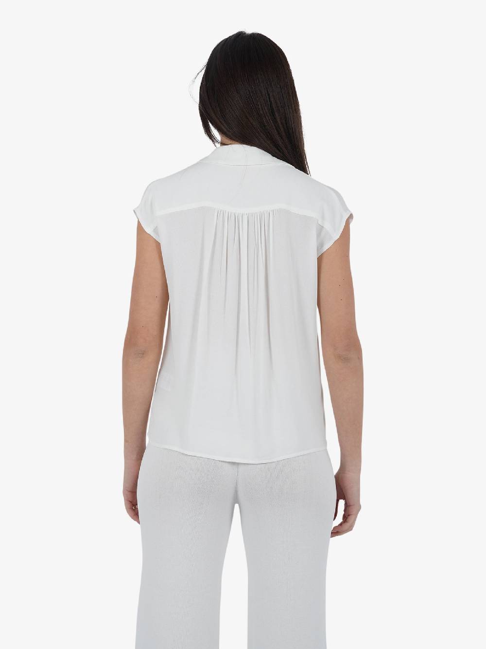 TRASH AND LUXURY Camicia TL-02SS240430 Donna Viscosa Panna