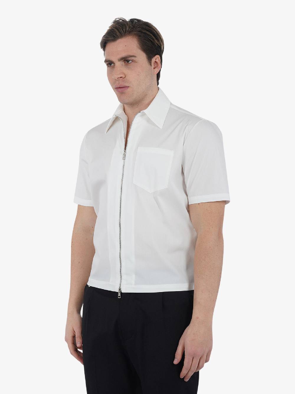 LOW BRAND Camicia ZIP S143 L1CSS246549 Uomo Cotone Bianco