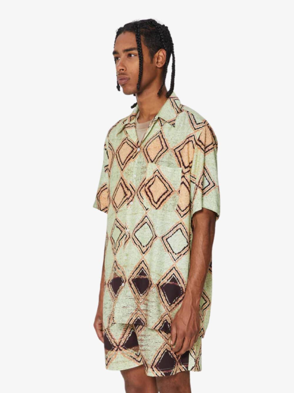 DANILO PAURA Camicie In Viscosa Verde JEREMY BOWLING SHIRT