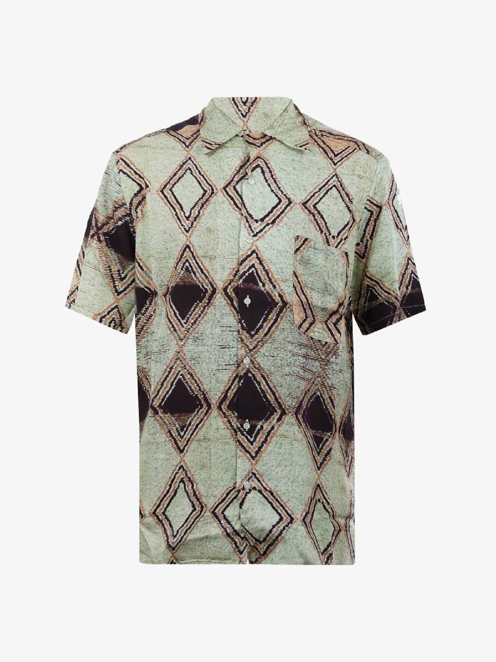 DANILO PAURA Camicie in Viscosa Verde JEREMY BOWLING SHIRT