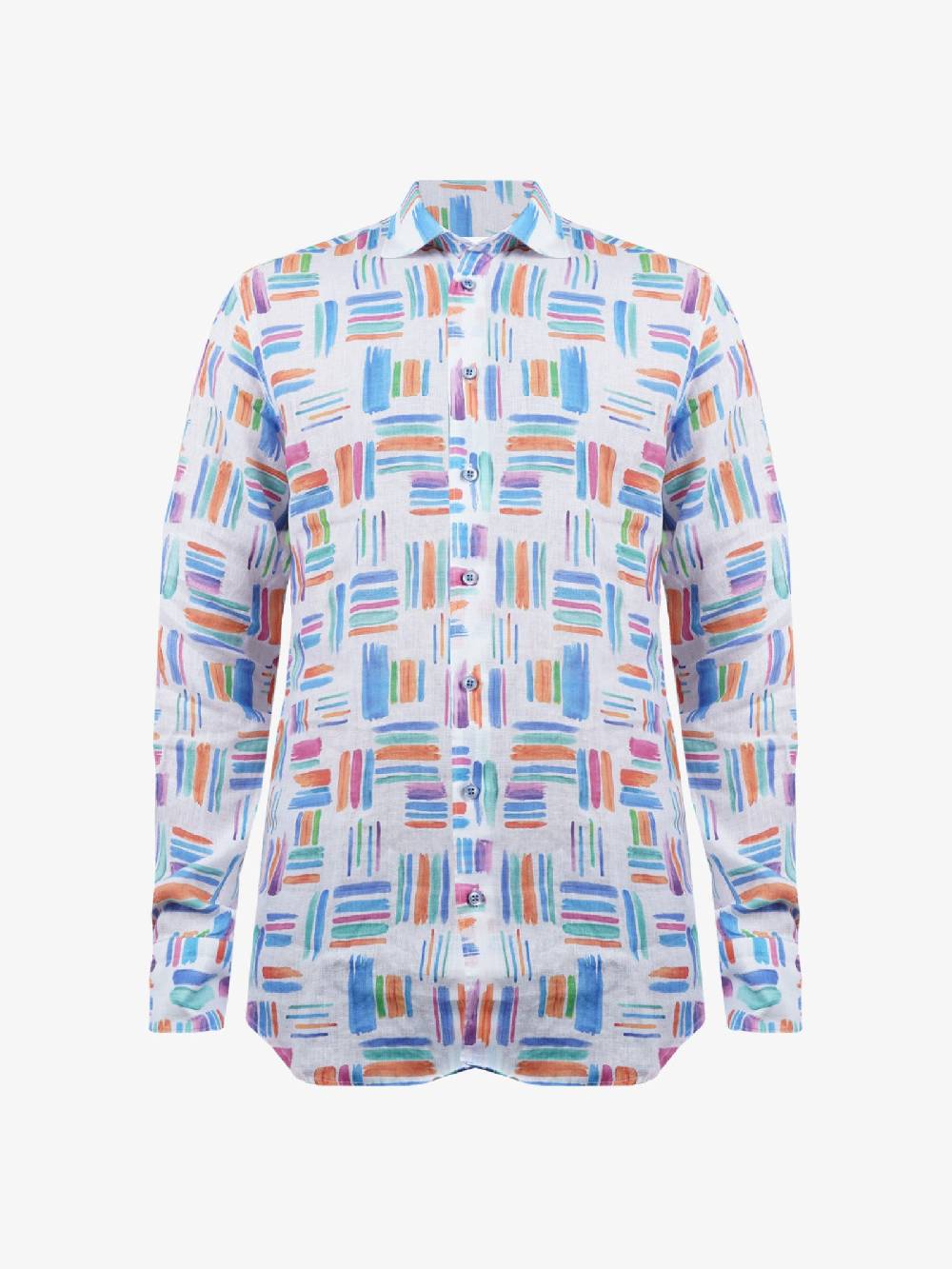 BASTONCINO Camicie Uomo Lino Multicolor Simo Collo 164