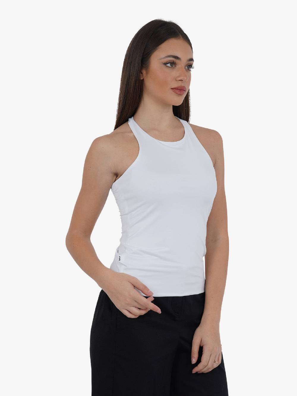 JIJIL Canotta CN294 Donna In Tesstuto Tecnico Bianco