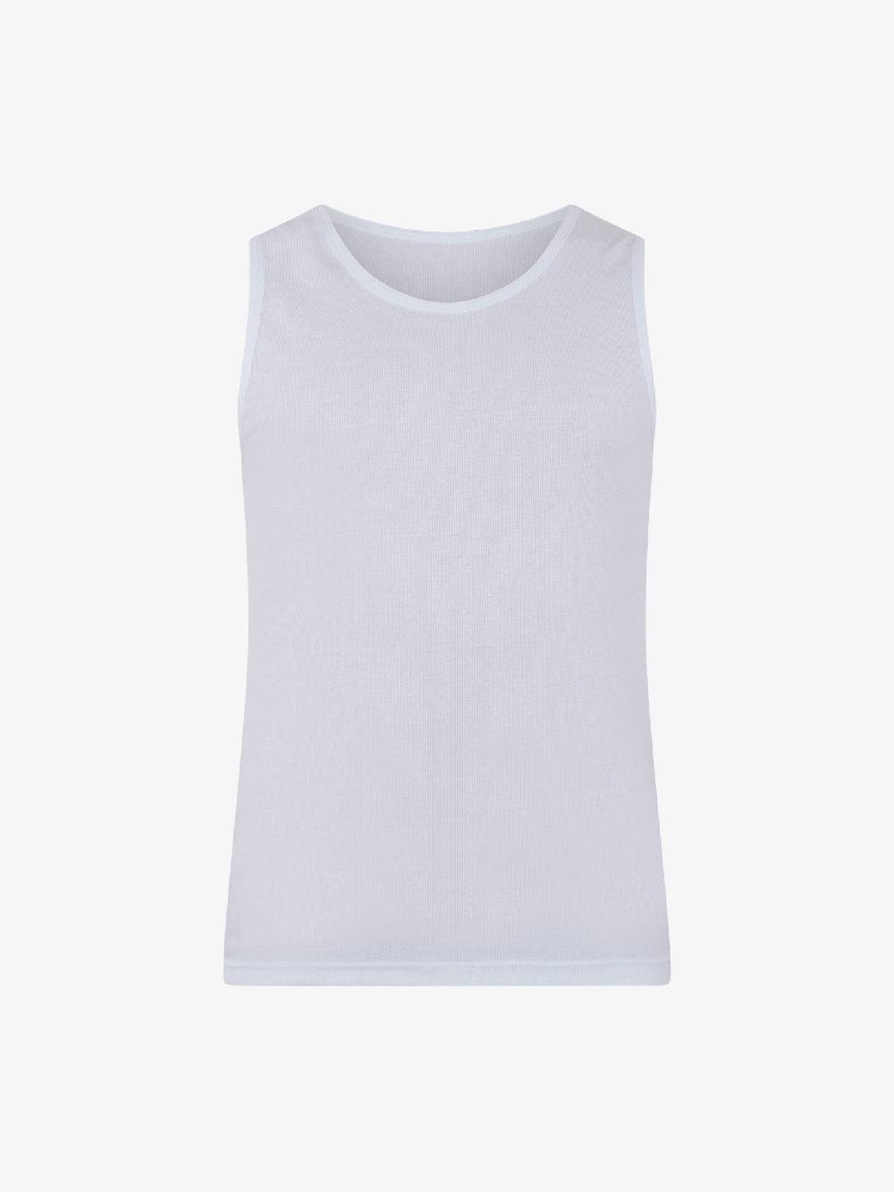 I'M BRIAN Canotta In Costina CN2903 Uomo Cotone Bianco