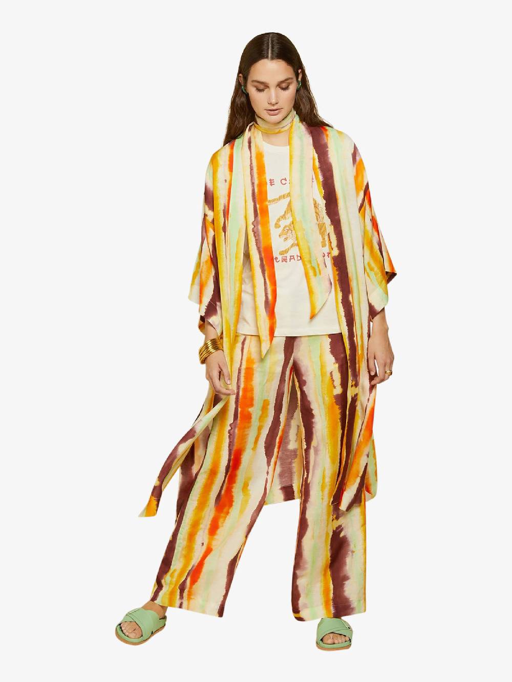 OTTOD'AME Capospalla CIB_DG6009 Donna Viscosa Multicolor