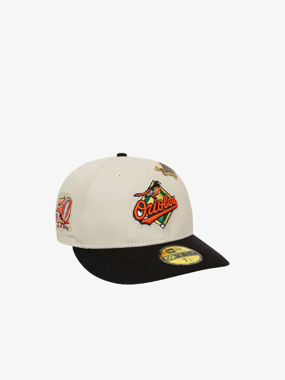 NEW ERA Cappello 59FIFTY Low Profile Baltimore Orioles MLB Pin 60503332 Uomo Cotone Beige