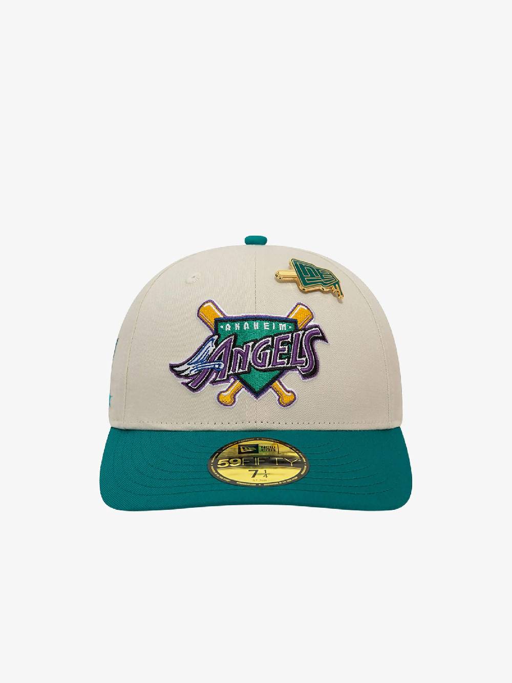 NEW ERA Cappello 59FIFTY Low Profile LA Angels MLB Pin 60503329 Uomo Cotone Beige