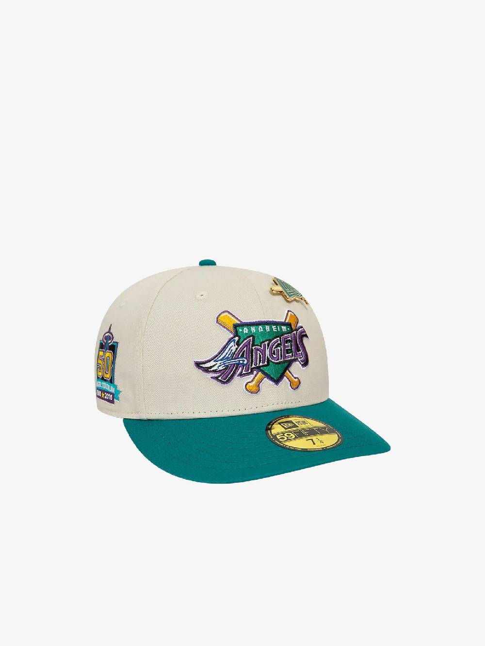 NEW ERA Cappello 59FIFTY Low Profile LA Angels MLB Pin 60503329 Uomo Cotone Beige