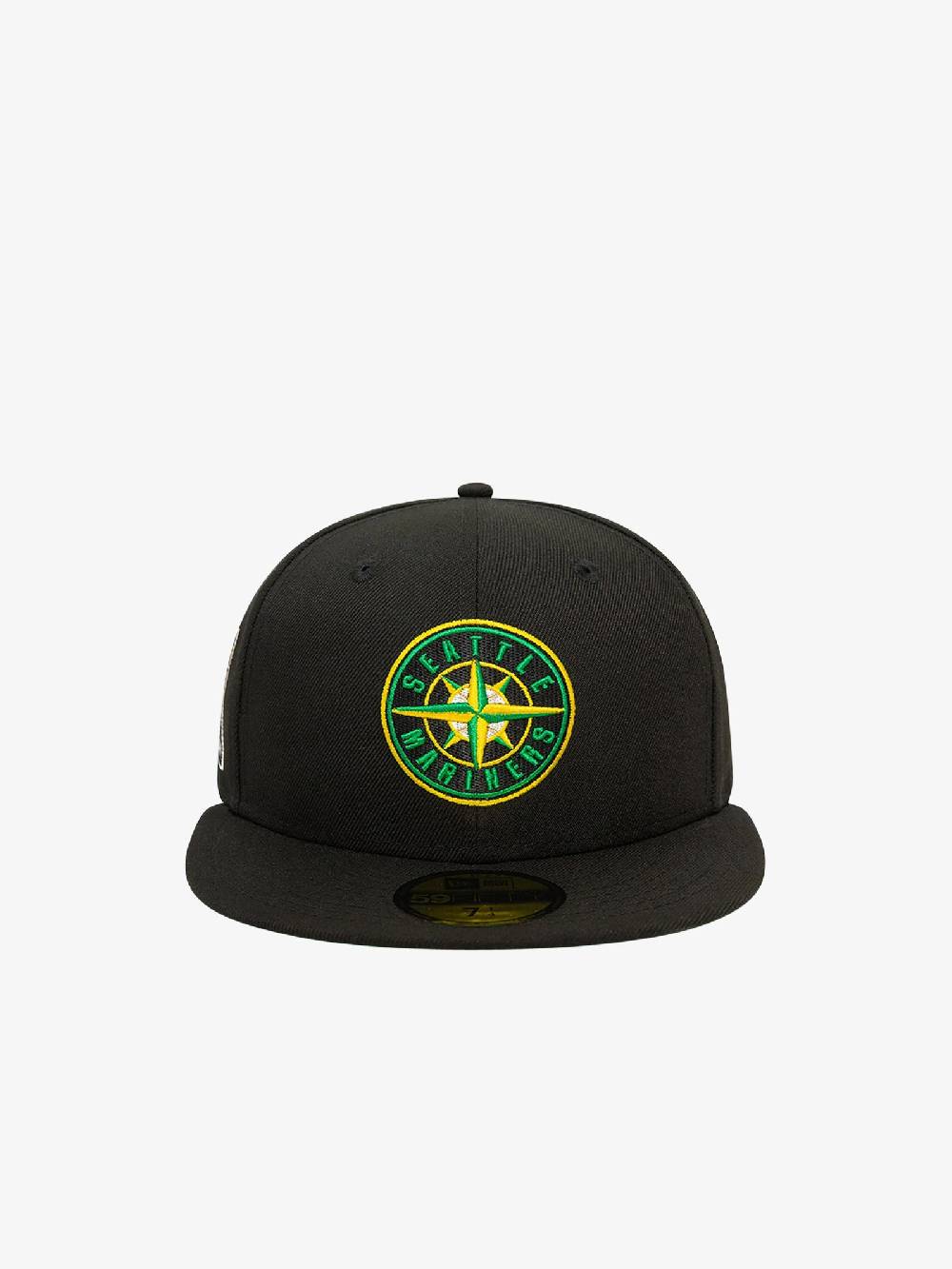 NEW ERA Cappello 59FIFTY Seattle Mariners MLB Cooperstown Alternative 60503344 Uomo Cotone Nero