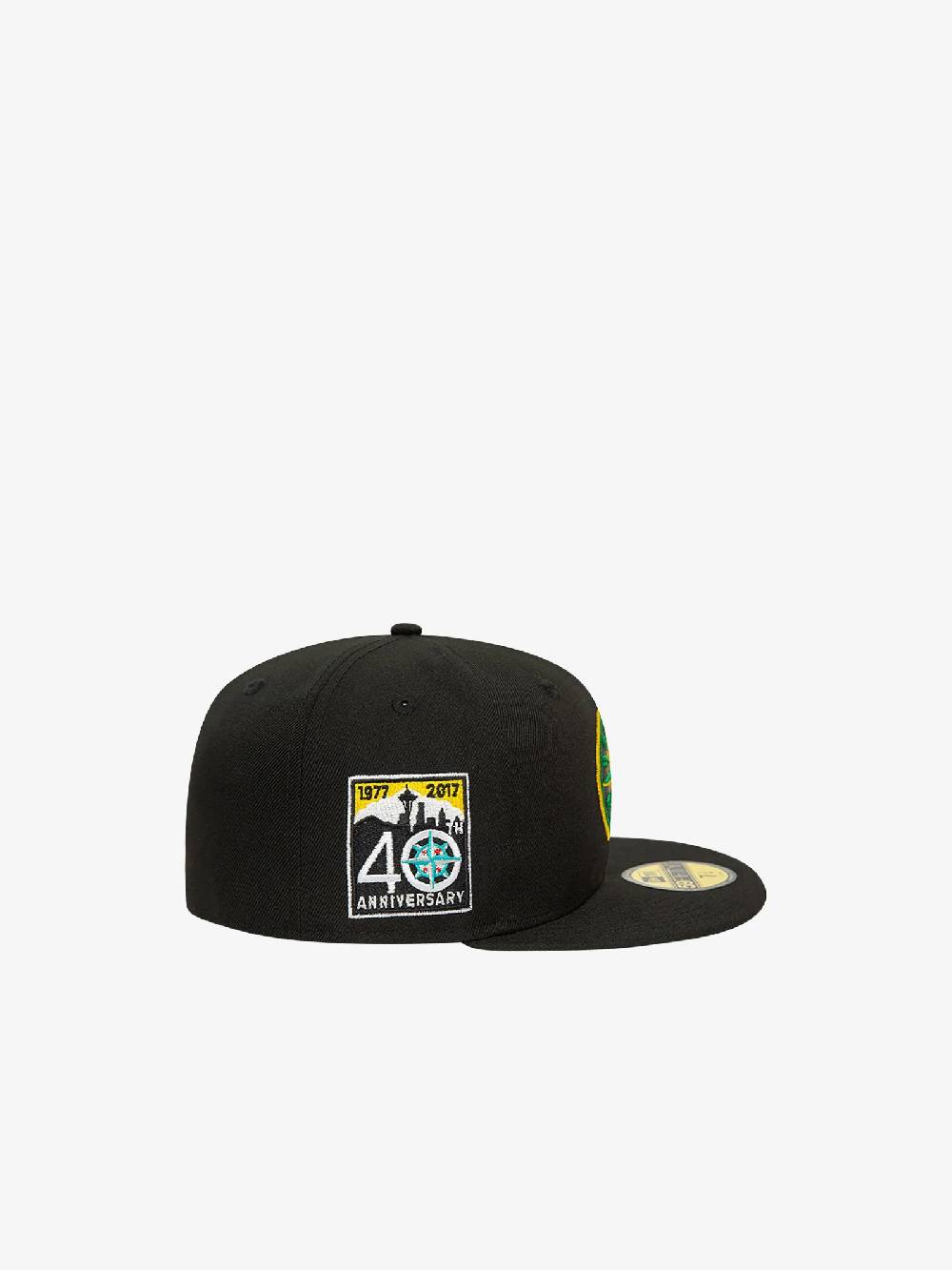 NEW ERA Cappello 59FIFTY Seattle Mariners MLB Cooperstown Alternative 60503344 Uomo Cotone Nero