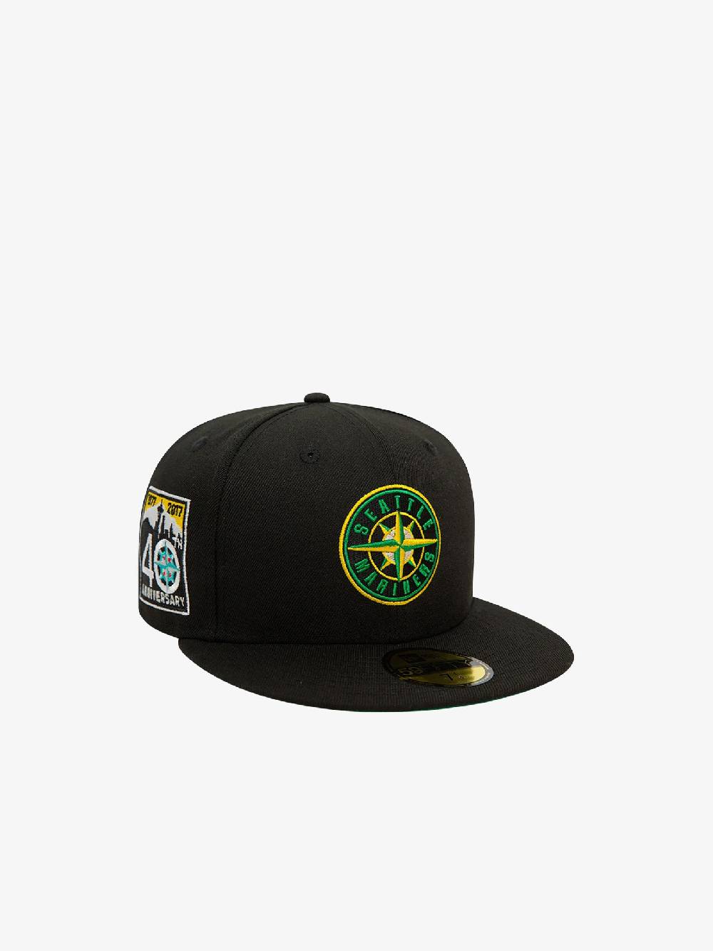 NEW ERA Cappello 59FIFTY Seattle Mariners MLB Cooperstown Alternative 60503344 Uomo Cotone Nero