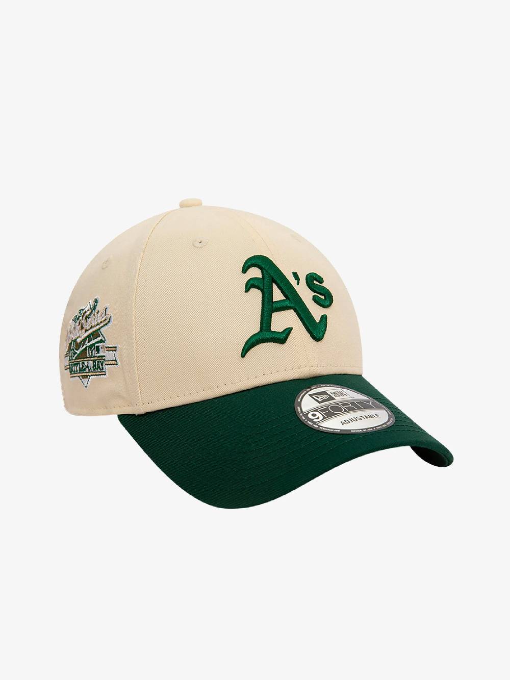 NEW ERA Cappello 9FORTY Oakland Athletics World Series Patch Verde