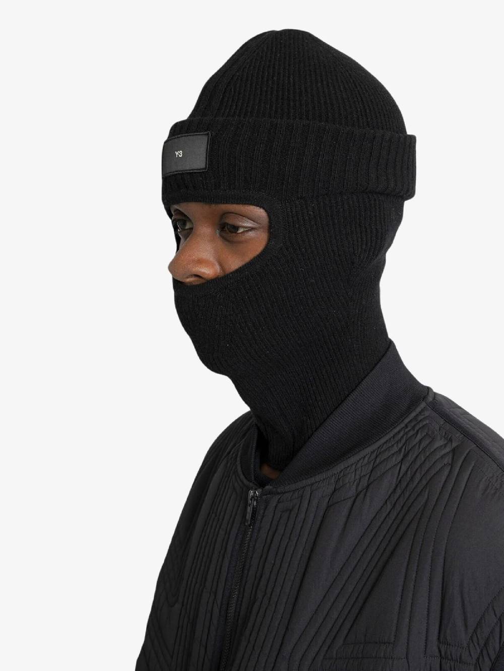 Y-3 Cappello Balaclava IK6881 Passamontagna Uomo In Lana Nero