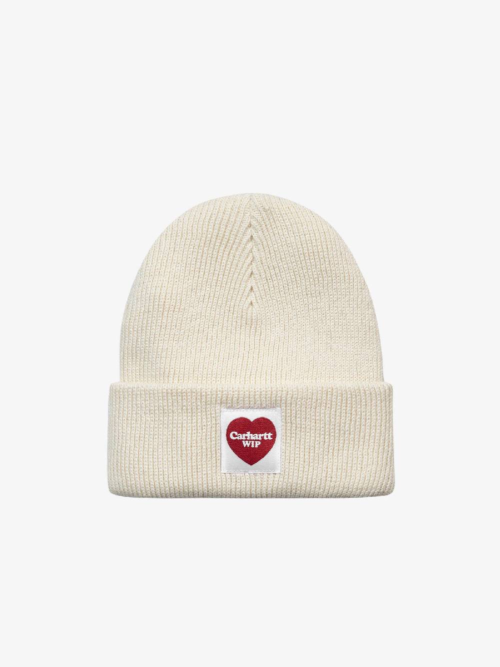 CARHARTT WIP Cappello I032117_05_XX uomo in cotone panna con logo