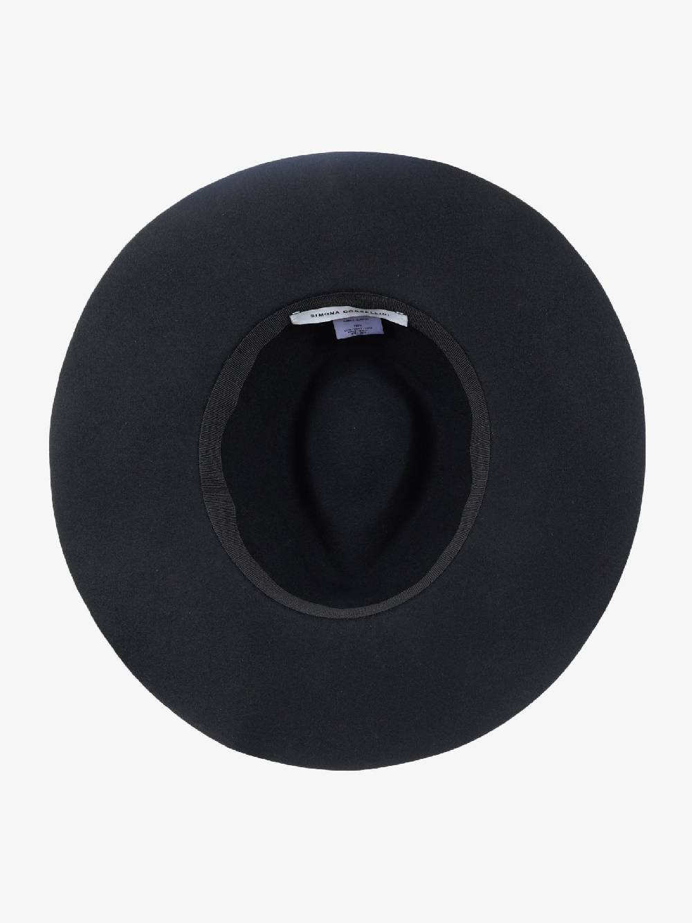 SPACE SIMONA CORSELLINI Cappello In Feltro Di Lana Donna Con Swarovski Nero