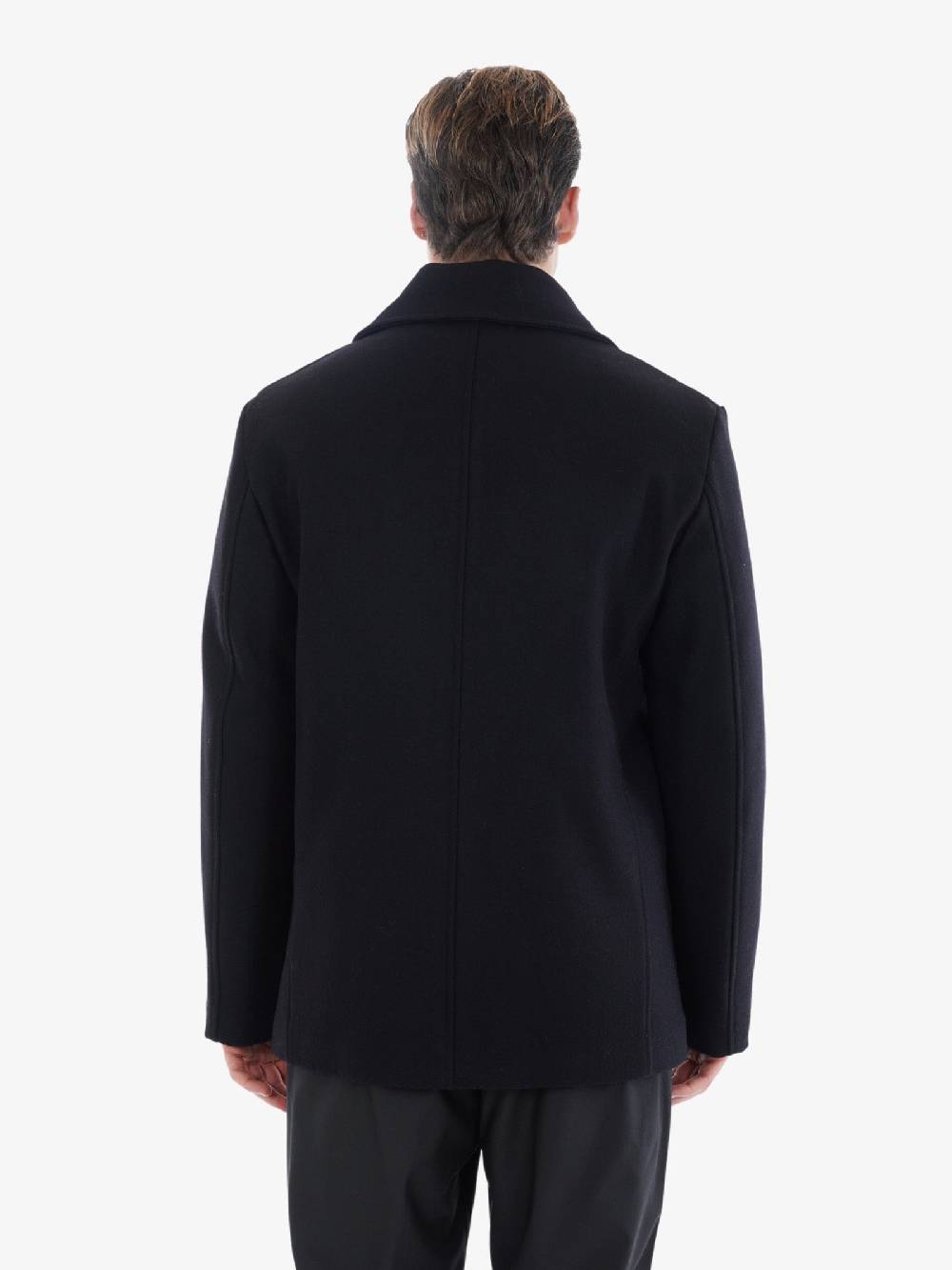 GRIFONI Cappotto Doppiopetto GP161040 Uomo In Lana Nero