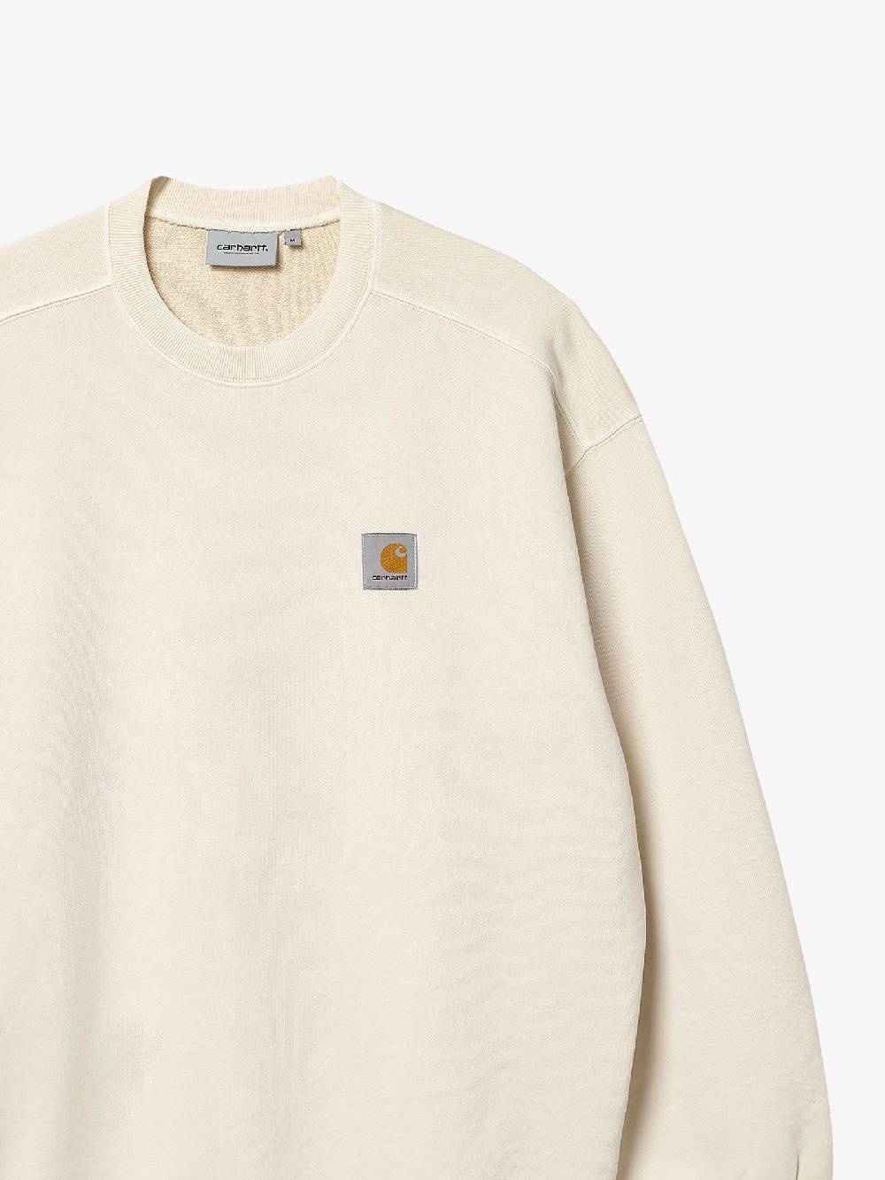CARHARTT WIP Felpa Nelson Sweat Uomo Panna