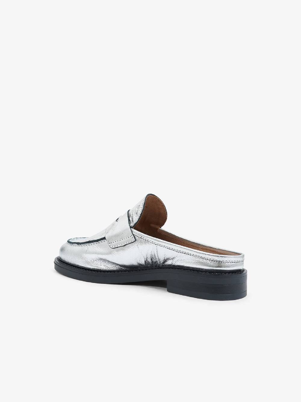 CARMENS Sabot Libra Sab A53220 Donna Pelle Argento