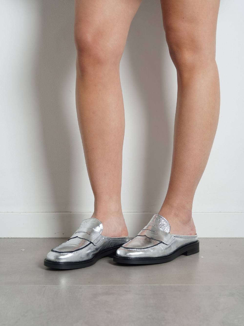 CARMENS Sabot Libra Sab A53220 Donna Pelle Argento