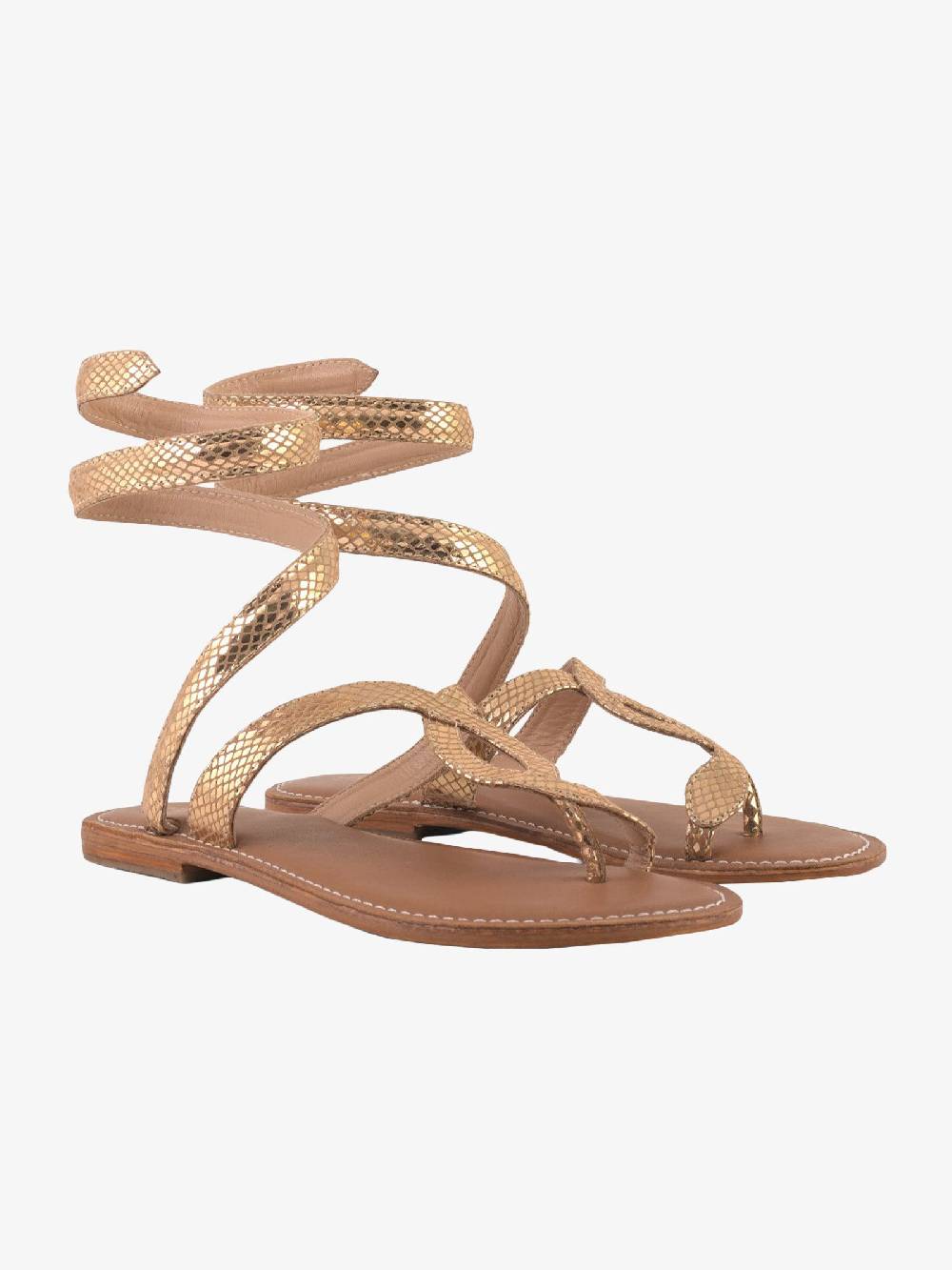 CB FUSION Sandali Donna In Pelle Laminata Rosa