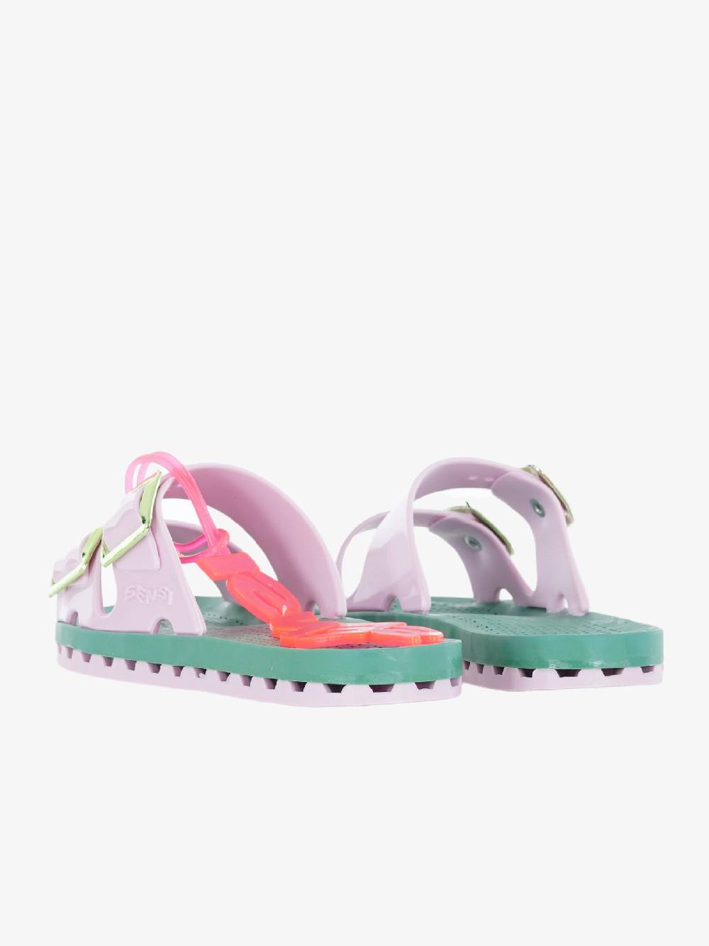 SENSI Ciabatte 4151 La Jolla Capri Donna Rosa/verde