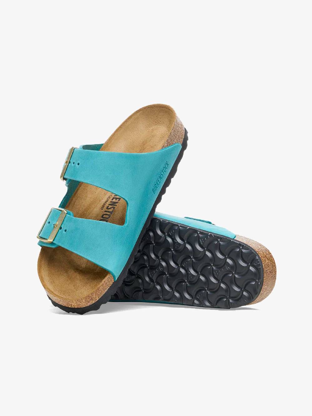 BIRKENSTOCK Ciabatte Arizona 1026537 Donna Pelle Azzurro