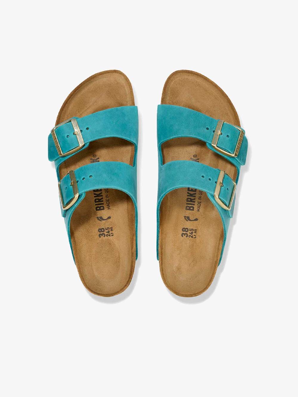 BIRKENSTOCK Ciabatte Arizona 1026537 Donna Pelle Azzurro