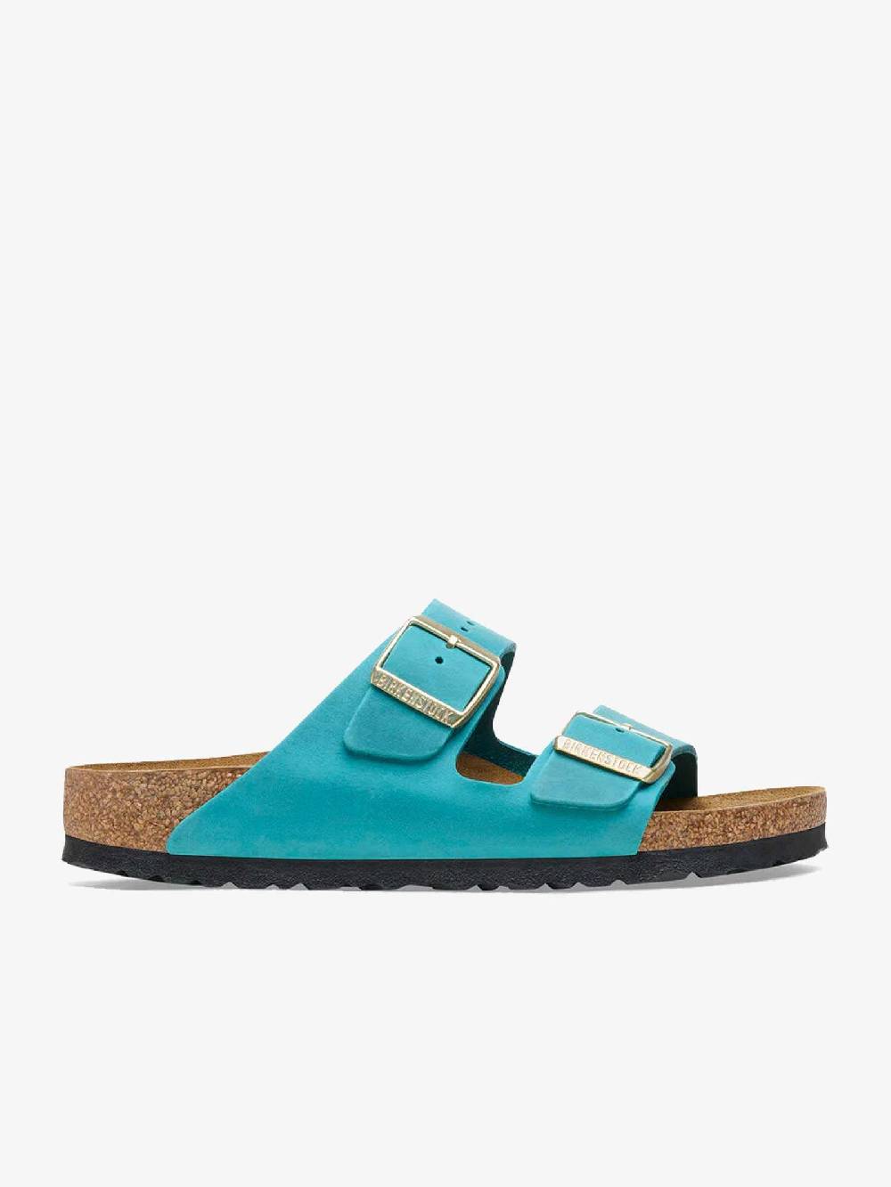 BIRKENSTOCK Ciabatte arizona 1026537 donna pelle azzurro