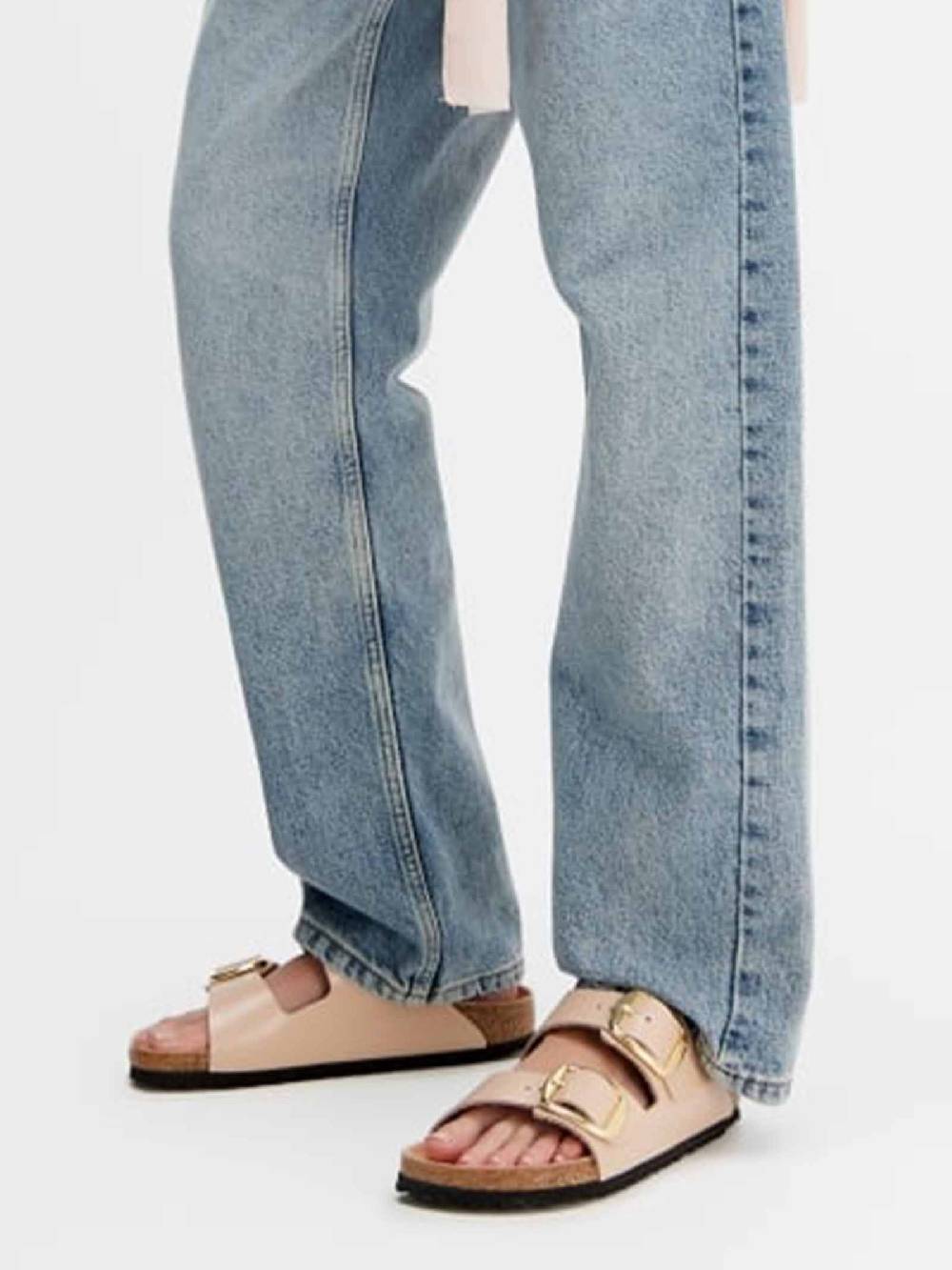 BIRKENSTOCK Ciabatte Arizona Big Buckle 1026553 Donna Pelle Beige