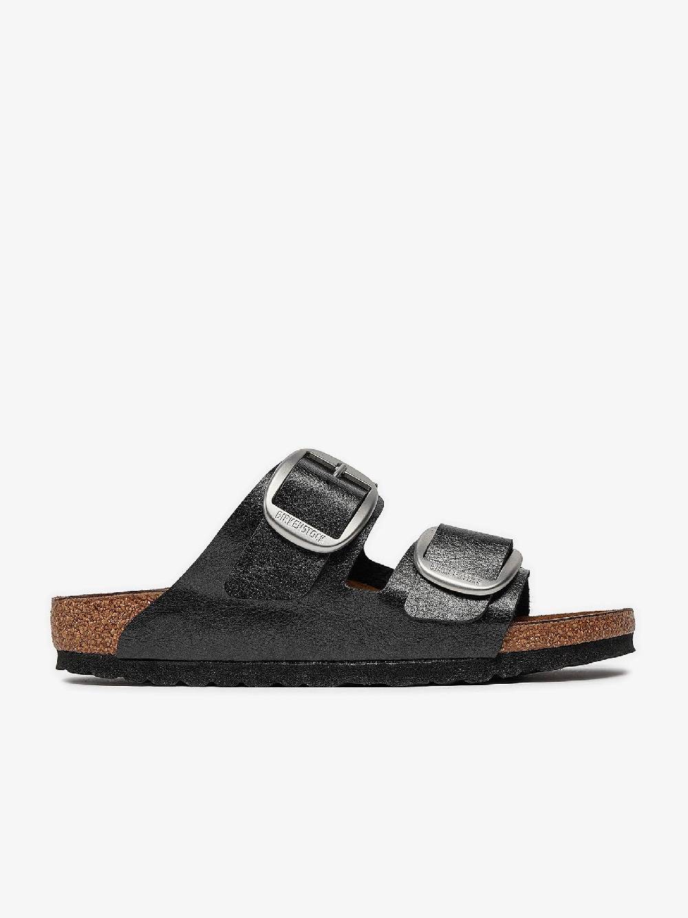 BIRKENSTOCK Ciabatte arizona big buckle 1027413 donna pelle nero