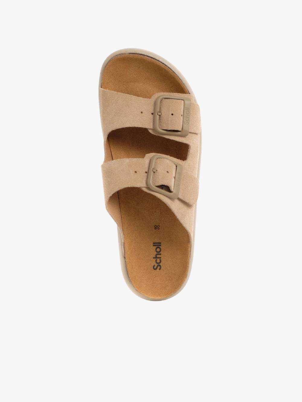 SCHOLL Ciabatte Noelle Chunky SL.F311341002 Donna Camoscio Beige