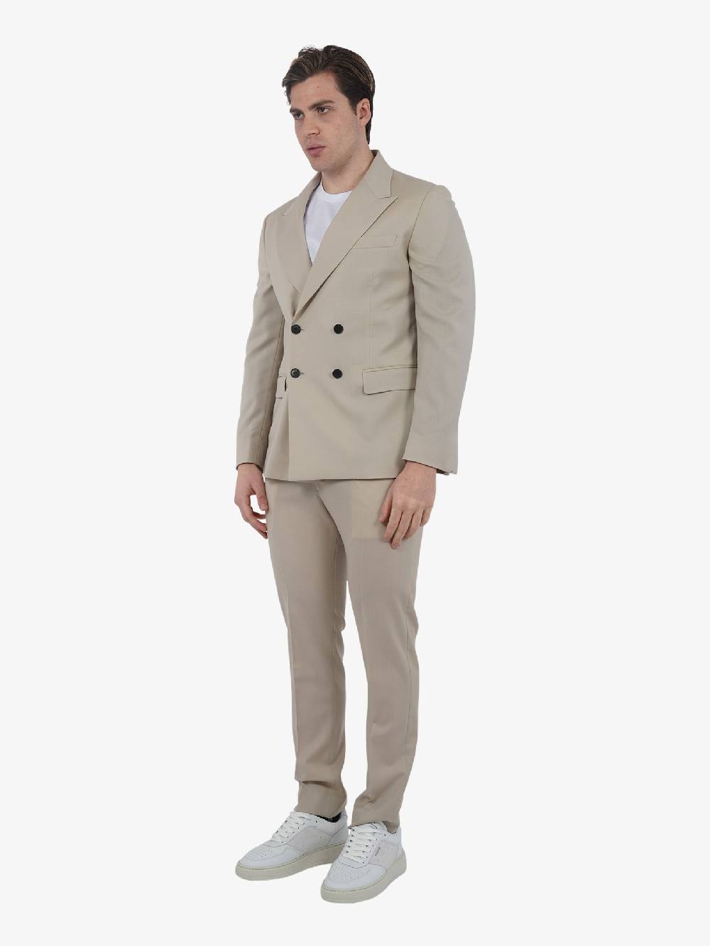 LOW BRAND Completo Elegante 2B SUIT TROPICAL L1GSS246646 Uomo Lana Beige